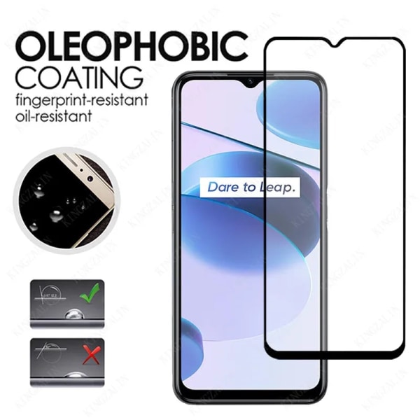 Härdat glas för Realme C25Y skärmskydd