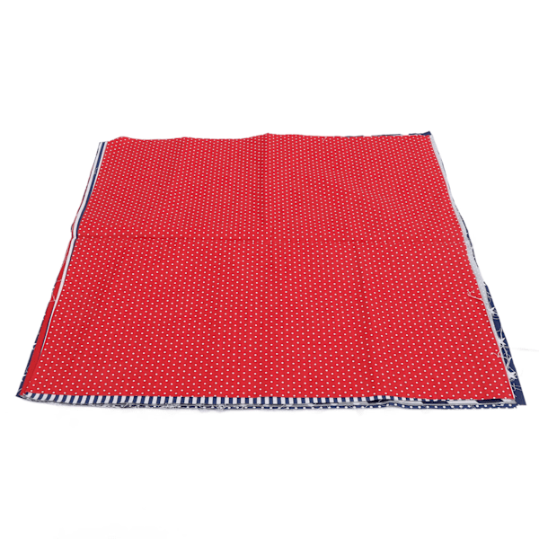 8 st Quiltingtyg Mjuk Andningsbar Hudvänlig Bomullssömnadstyg för DIY Hantverk Kläder 50x50cm Blå Röd