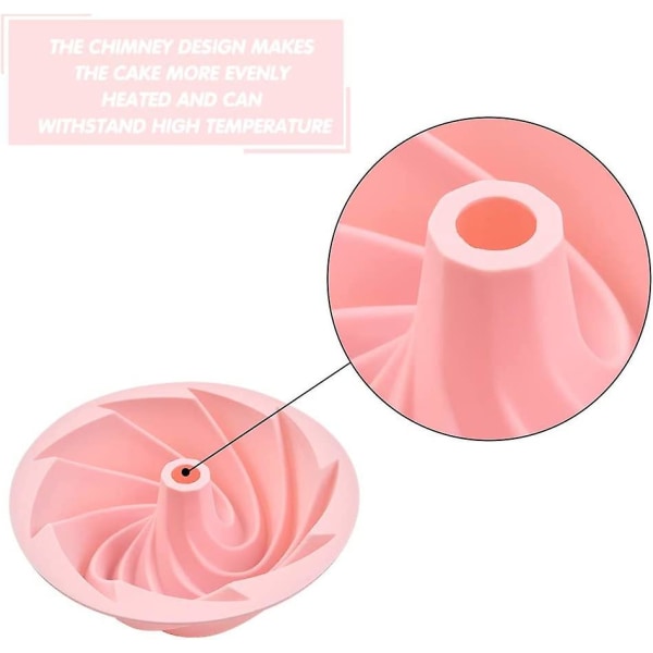 2 st 6 tum silikonform för kakor, non-stick kakform