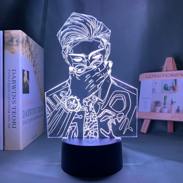 3D Night Light Illusion Led-lampa Satoru Gojo Jujutsu Kaisen