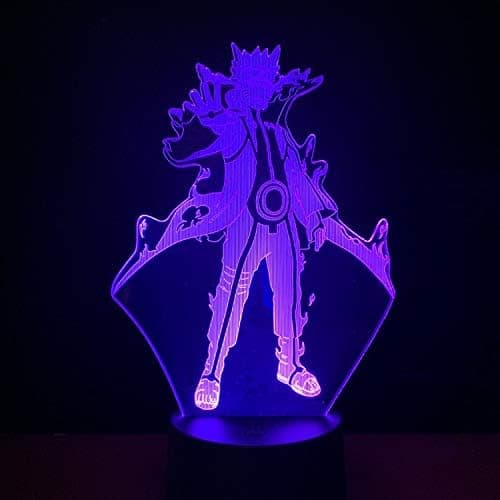 Naruto Kakashi Uchiha Sasuke 3D Illusion Natlampe Sm