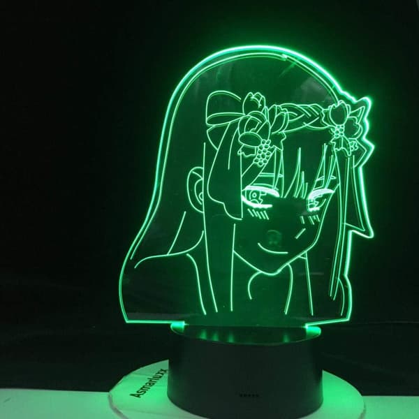 3D Illusion Lamp Anime Zero Two Figur Ny Nattlampa Barn C
