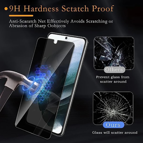 Sekretess Härdat glas Samsung Galaxy Note 20 Ultra Skärmskydd Anti Spy Fingeravtrycksupplåsning