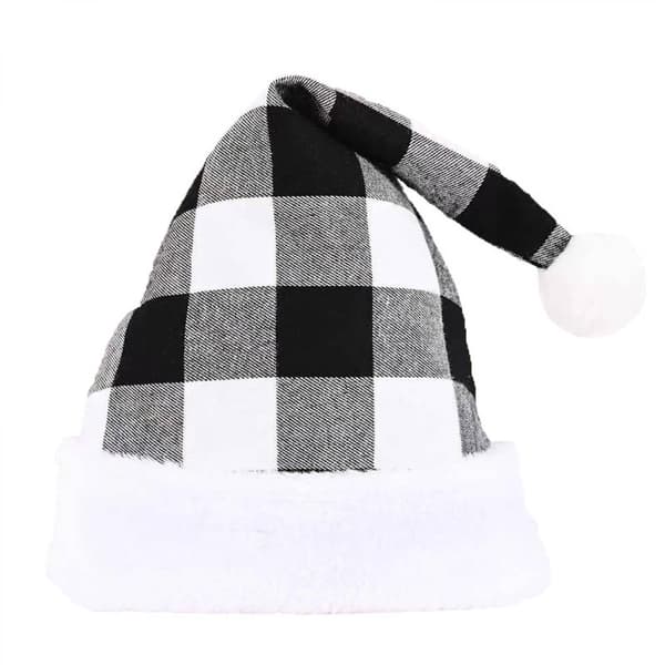 Jule Julehat Plaid Julehat Luksus Plys Hat A