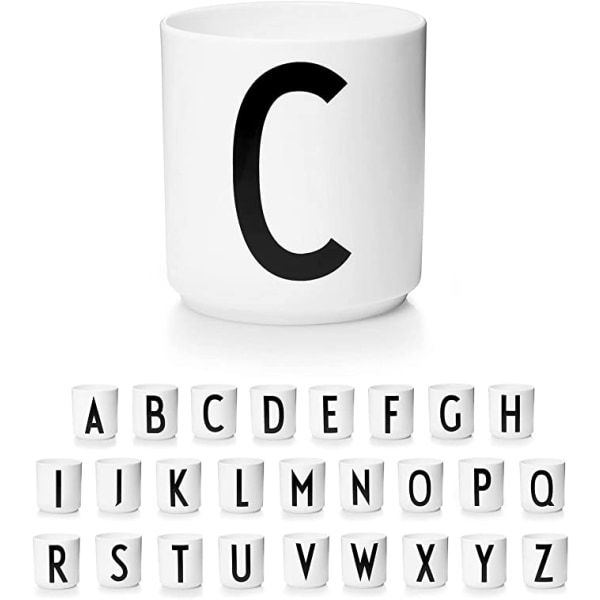 Bokstav kaffekopp / bokstavsmugg enkel stil（Bokstaven C）