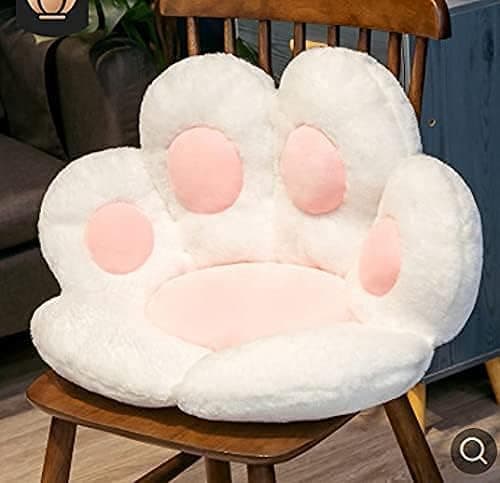 Söt Sittdyna Lazy Back Mysig Kattfotformad Soffa Kontorsstol Kudde