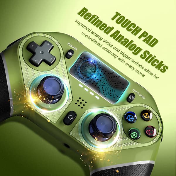Trådløs controller til PS4, PlayStation 4 Gamepad Joystick White