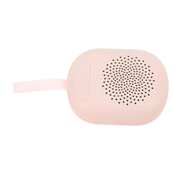 Bärbar trådlös högtalare 2 anslutningsmetoder IPX4 vattentät RGB liten trådlös högtalare med snöre för camping resor rosa