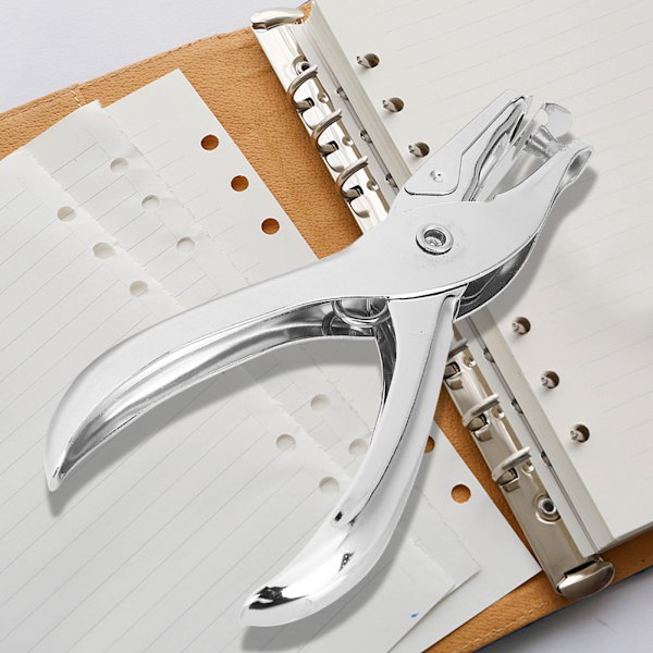 Kätevä yksireikäinen metallipunchi paperin rei'itysleikkuri Scrapbooking-toimistoon