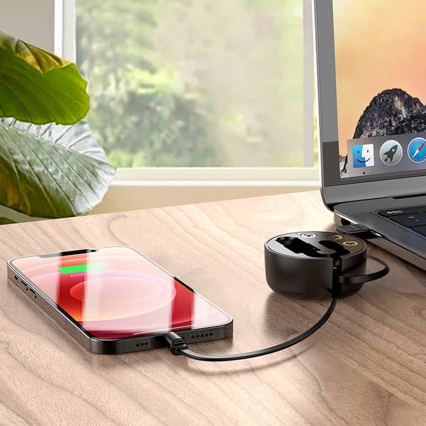 Borofone BU26 et-til-tre magnetisk opladerkabel til Apple
