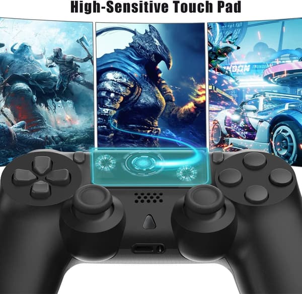 Trådløs kontroller for PS4, jusubb Trådløs PS4-kontroller