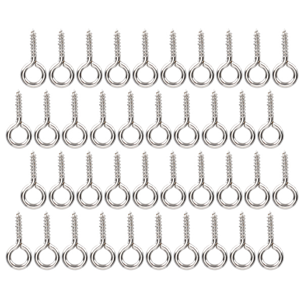 200 stk. Perleskrueøye Pin anheng tilkoblingsskrue Spike DIY Making Jewelry Accessorysilver