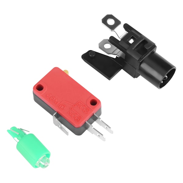 100mm massiv arkadknapp med LED-konvexitet konsolbyte (grön)