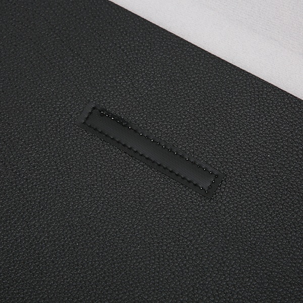 Laptop Sleeve Case Soft PU Læder Computer Beskyttende Håndtaske med Krog og Loop Fastener12in