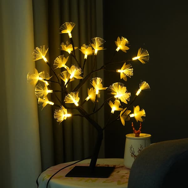 LED Blomster Lys Kæde Lysende Gren Vase Dekorativ