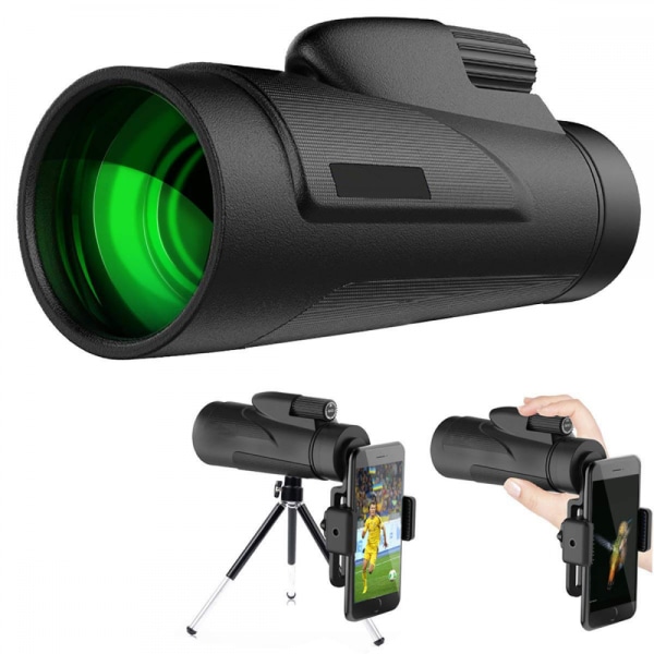 Monokulär Teleskop 12X50, Professionell Bärbar Vattentät