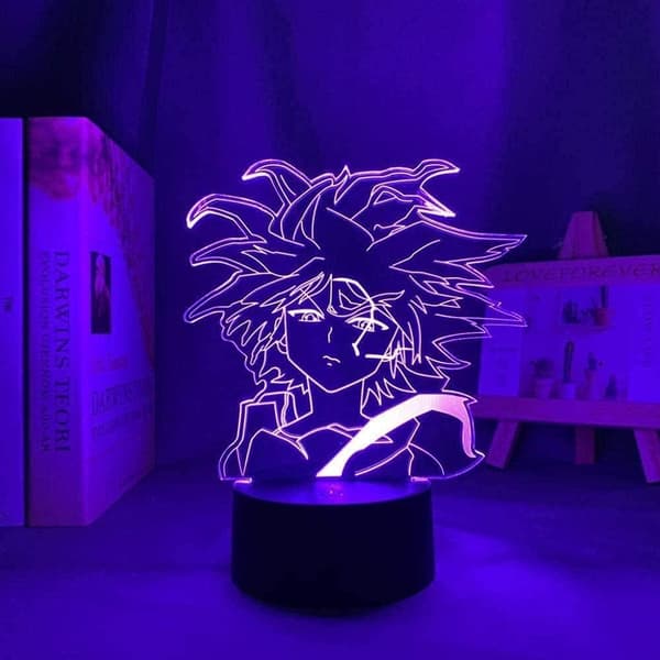 Hunter X Hunter 3D Illusions nattlyslampe med smart berøring, ideell gave til hjemmedekor og barn