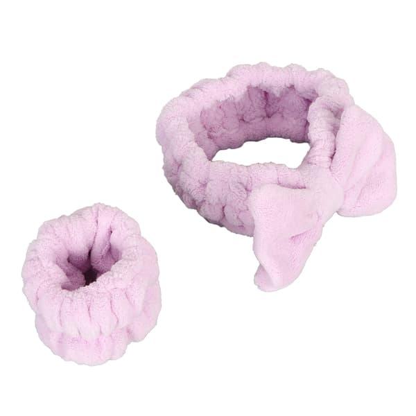 Hovedbånd Armbånd Sæt Sød Blød Absorberende Elastisk Ansigts Makeup Hårbånd med Armbånd til Kvinder Piger