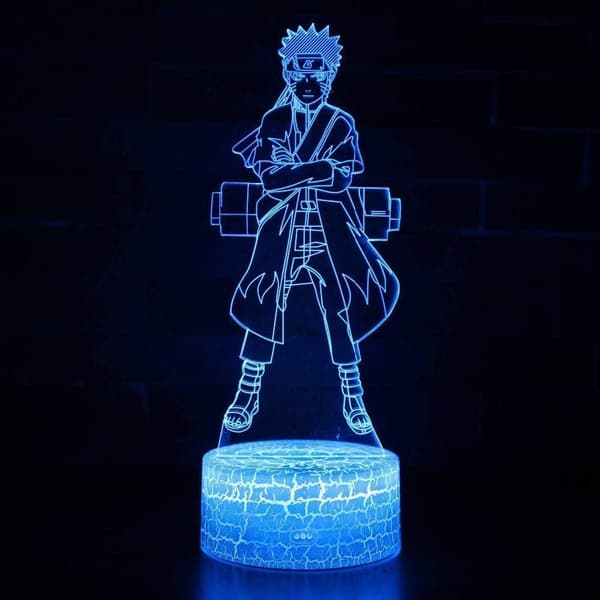 Naruto Kakashi Uchiha Sasuke 3D Illusion Natlampe Sm