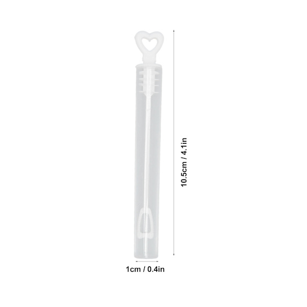 96 stk. boblepistoler - Hvid, transparent, holdbar ABS, bærbar, bredt anvendt - Boblepinde til fest, bryllup, ferie