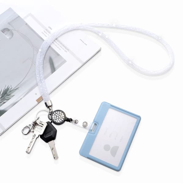 ID-kortssnodd med 32,9\" rem för ID-kort, vit, 1-pack White