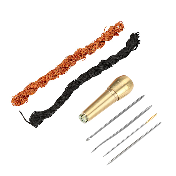 18m Sorte Brune Linjer Tråde til DIY Sko Reparation med Krog Nåle Sy Syl Kit