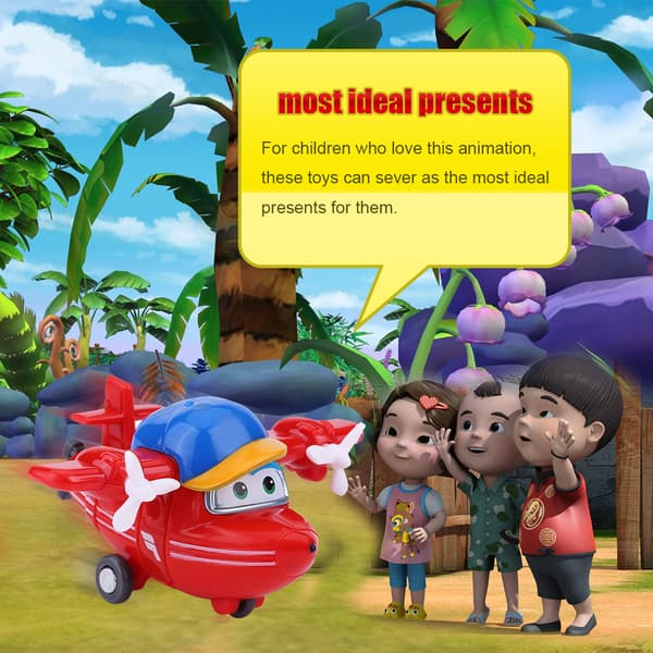 Mini flyleketøy animasjonsfigur transformerende robotfly Kid Toys