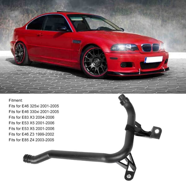 Motor kjølemiddelrør slange med O-ringer passer for E46 325xi 330xi E83 X3 E53 X5 11537502000