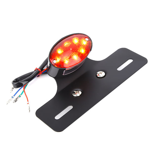 Motorcykel Baglygte Universal Retro LED Brems Lygte Nummerplade Lys Indikatorlys