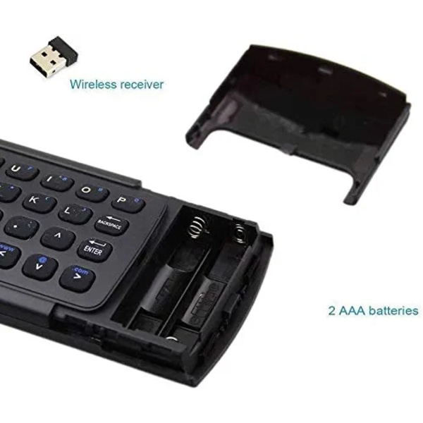 MX3 Pro trådlöst tangentbord 2.4G Smart TV-fjärrkontroll med rörelse