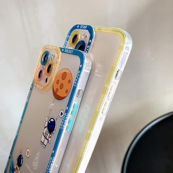 Kompatibel med iPhone 13 Pro Klar Etui Kvinder Piger Sød