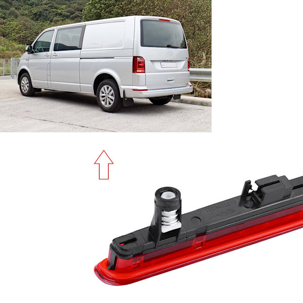 Röd LED Bakre Hög Nivå Bromsljus för T5 Multivan Transporter 03-15 7E0945097A