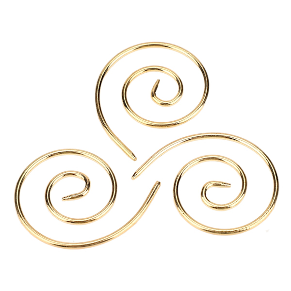 3 stk. spiral kabel strikkepind letvægts praktisk rustfrit stål husholdning strikkepind til DIY tørklæder sjaler hatte guld