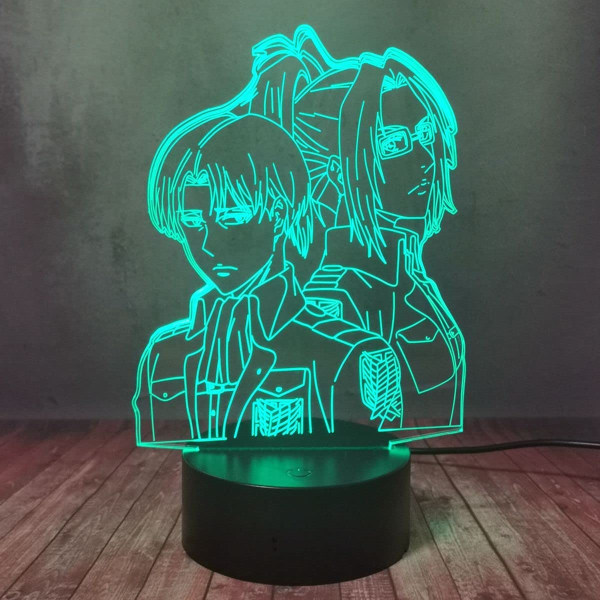Anime 3D Lamp Hange Zoe Night Light LED Levi Ackerman Home D