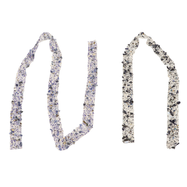 2PCS Resin Rhinestone Strips Ribbons Crystal Glitter Rhinestone Trim för DIY Sko Väska Kläder Halsband