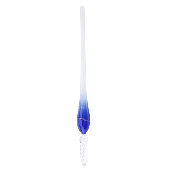 Glasdopp Pen Set Signatur Pen med Blomformad Ställ Bläckfodral Utsökt Present (Lotus)