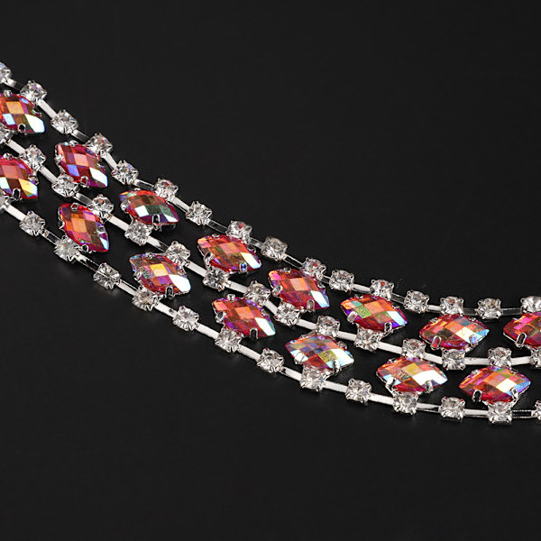 DIY Imitert Diamant Mesh Wrap Rull Krystall Rhinestones Bånd Bryllupsdekor