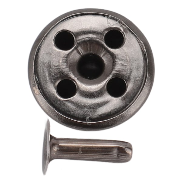 18mm Lærnagler Kit Rustfritt Fadeless Holdbart Jern Nagler Stud DIY Lær Nagler Tilbehør for Armbånd Hatter Belter Grå