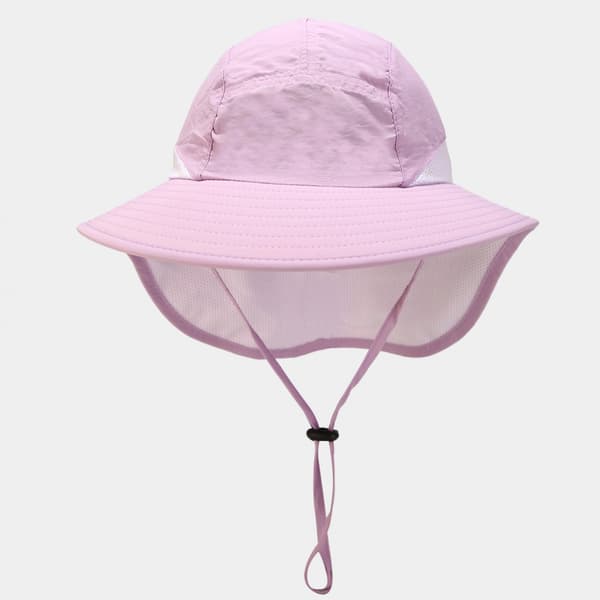 Fiskehat med nakkeklap, solbeskyttende vandrehat til mig Pink 2