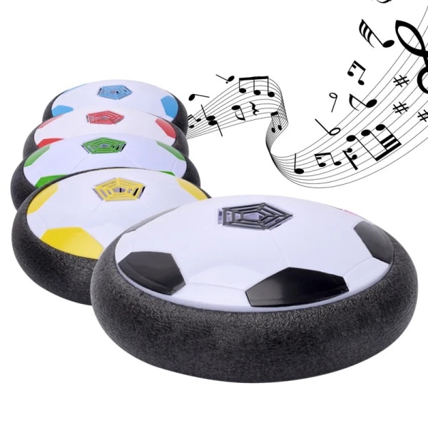 Sport Kids Levitate Suspending Soccer Ball Air Cushion Floating Foam Football med LED-ljus Glidande leksaker Fotboll leksaker Barn presenter
