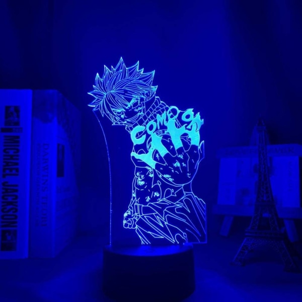 3D Nattlampa för barn Leksaker Lampa Fairy Tail Led Light Anime