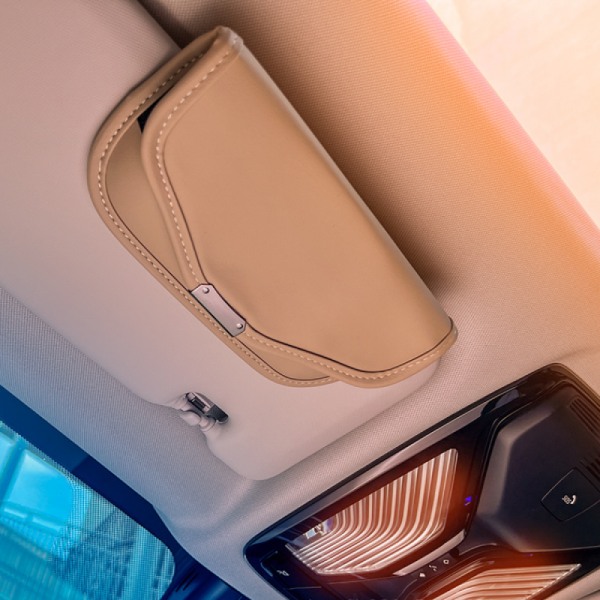 Solglasögonhållare för bilens solskydd, Universal Auto Eyeglas