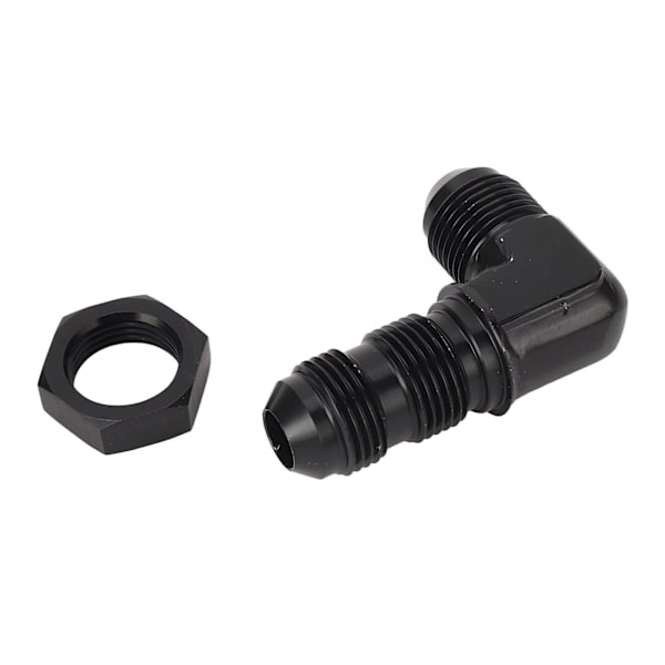 90 Graders 8 AN Flare Bulkhead Adapter Genanvendelig Flare Slange Union Bulkhead Adapter med Møtrik