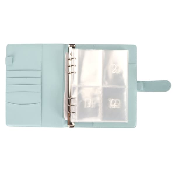 100 Konvolutter Utfordring Perm Vanntette A5 Pengesparende Budsjettperm med Kontantkonvolutter Blå