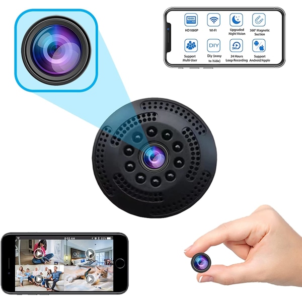 Mini Spy Camera Trådlös dolda kameror WiFi - Säkerhet Real