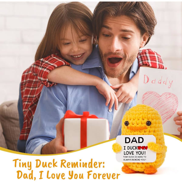 Fars Dag Fødselsdag - Sjov Gave til Far Papa Fars Dag Valentinsdag Julegave fra Datter Søn, Håndlavet Strikket Hæklet Kartoffel Agurk And C