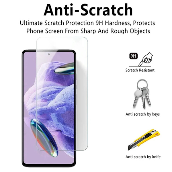 Härdat glas för XIaomi Redmi Note12Pro Plus  Skyddsfilm skärmskydd