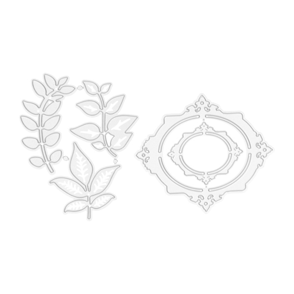 2 stk. Skæredøre Billedramme Blade Mønster Kulstofstål Prægnings Skæredøre til DIY Scrapbog Fotoalbum