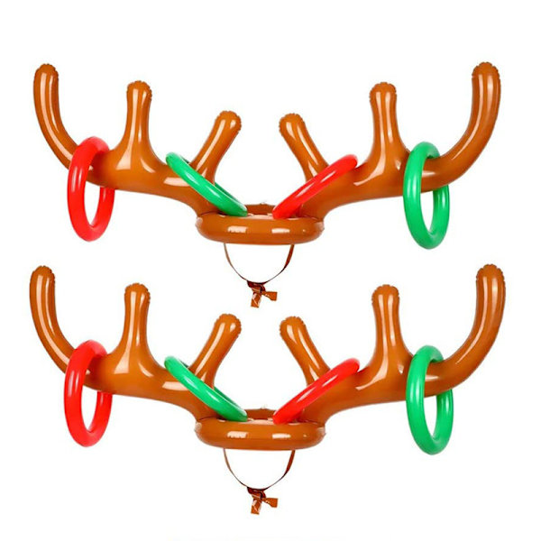 2 Set Uppblåsbara Ren Antler Spel