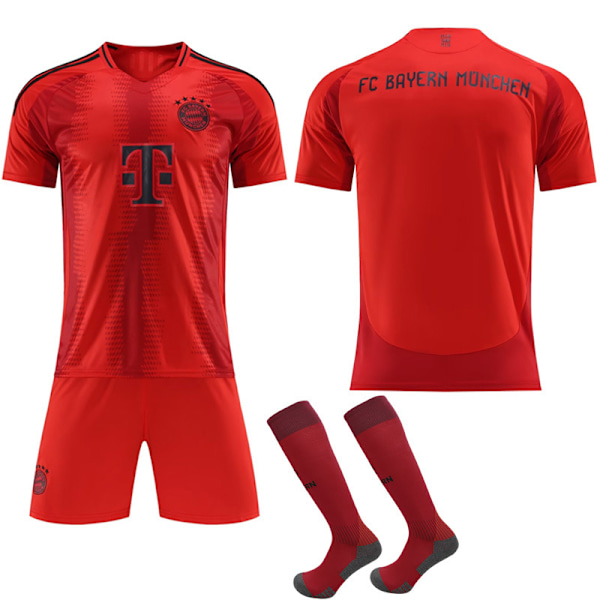 Fotballdrakter Bayern München Fotball for gutter med fotballskjorter, shorts, sokker, fotballdraktgave til gutter og jenter XL